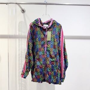 Authentic Gucci Multicolor GG Logo Jacket